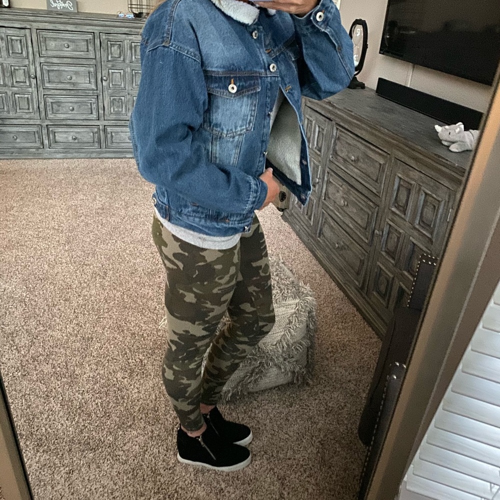 Sherpa lined jean jacket